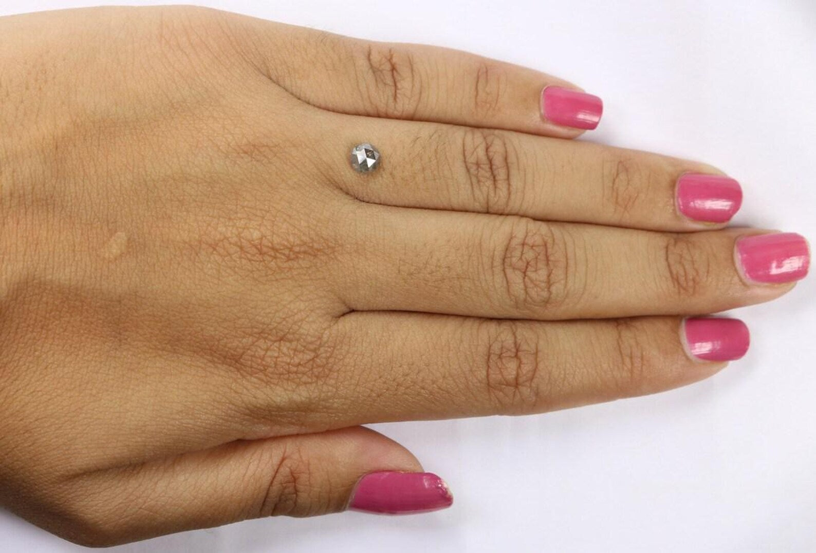 0.46 CT Natural Loose Round Shape Diamond Salt And Pepper Round Diamond 4.70 MM Natural Loose Black Grey Color Round Rose Cut Diamond NQ7449