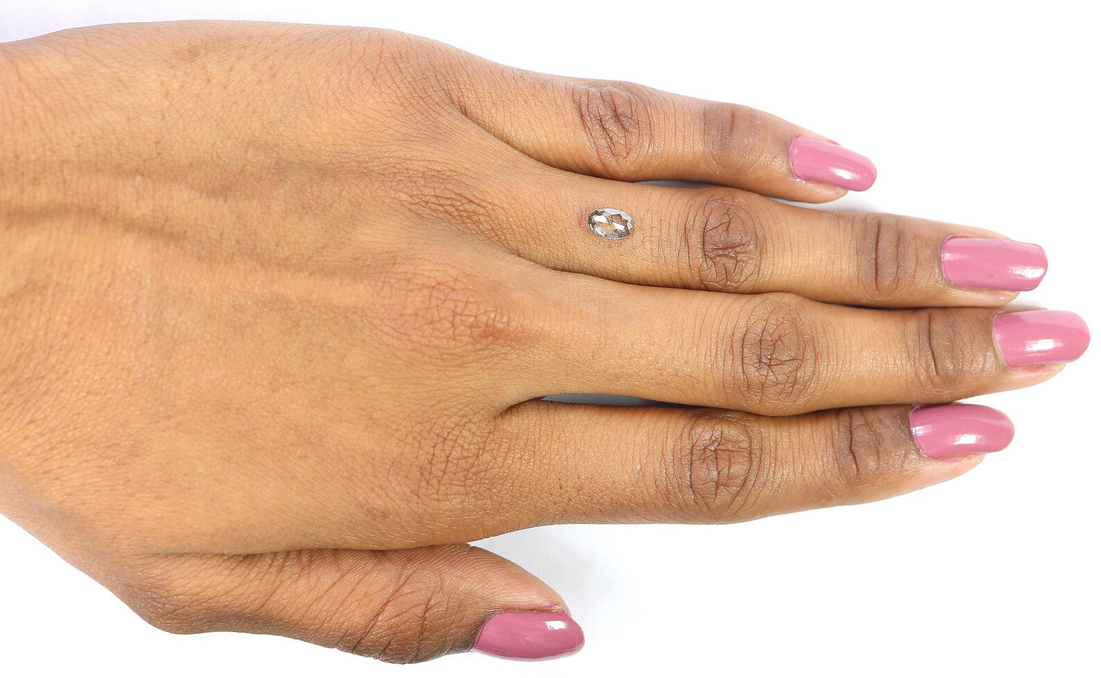 0.56 CT Natural Loose Oval Shape Diamond Salt And Pepper Oval Cut Diamond 6.55 MM Natural Loose Diamond Oval Shape Rose Cut Diamond QN578