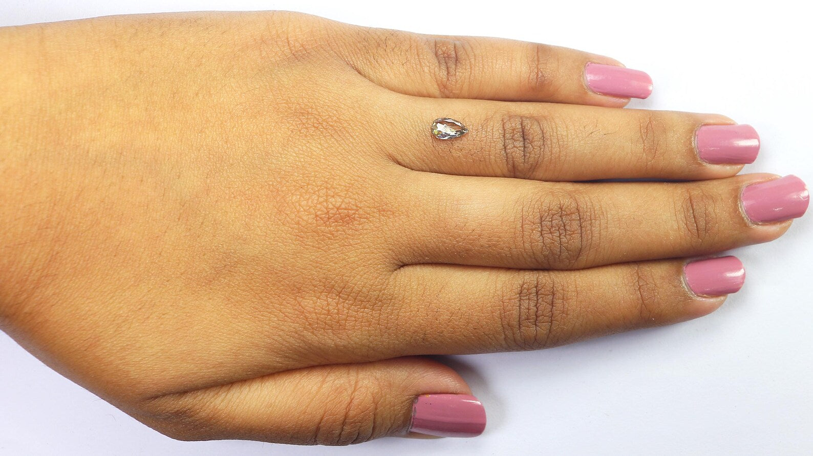 0.56 CT Natural Loose Pear Shape Diamond Salt And Pepper Pear Cut Diamond 7.00 MM Natural Loose Diamond Pear Shape Rose Cut Diamond NQ826