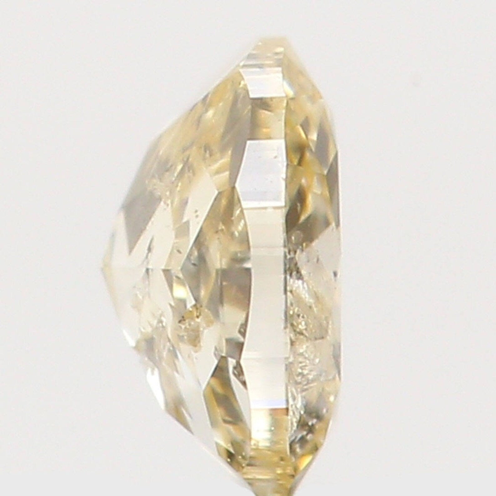 0.15 Ct Natural Loose Diamond Oval Light Yellow Color I1 Clarity 3.60 MM N7253