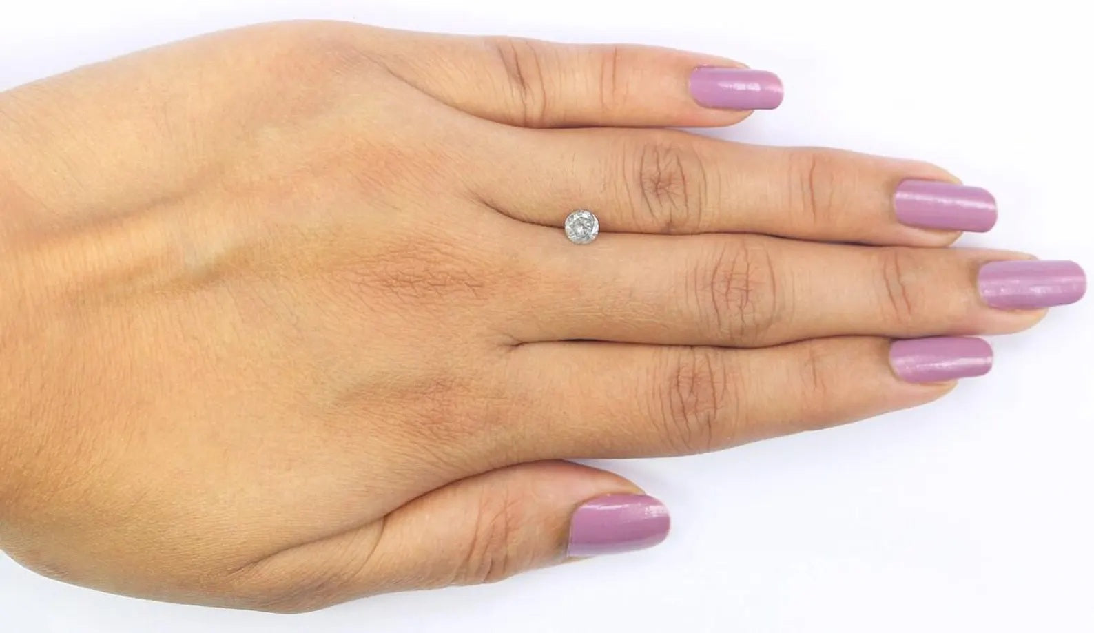 0.40 CT Natural Loose Round Shape Diamond Salt And Pepper Round Cut Diamond 4.60 MM Natural Grey Color Round Brilliant Cut Diamond NQ7048