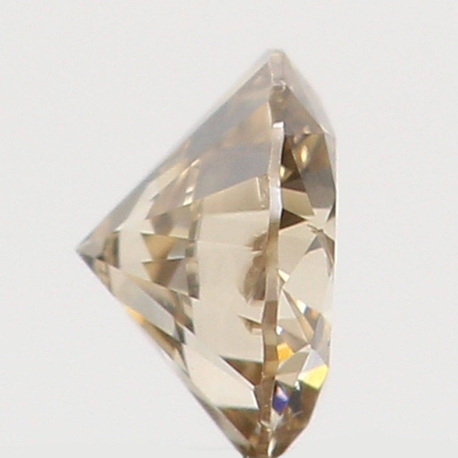 0.09 Ct Natural Loose Diamond Round Brown Color SI1 Clarity 2.90 MM N7671
