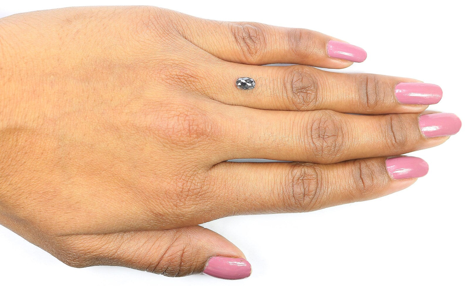 0.61 CT Natural Loose Oval Shape Diamond Salt And Pepper Oval Cut Diamond 6.30 MM Natural Loose Diamond Oval Shape Rose Cut Diamond QN823