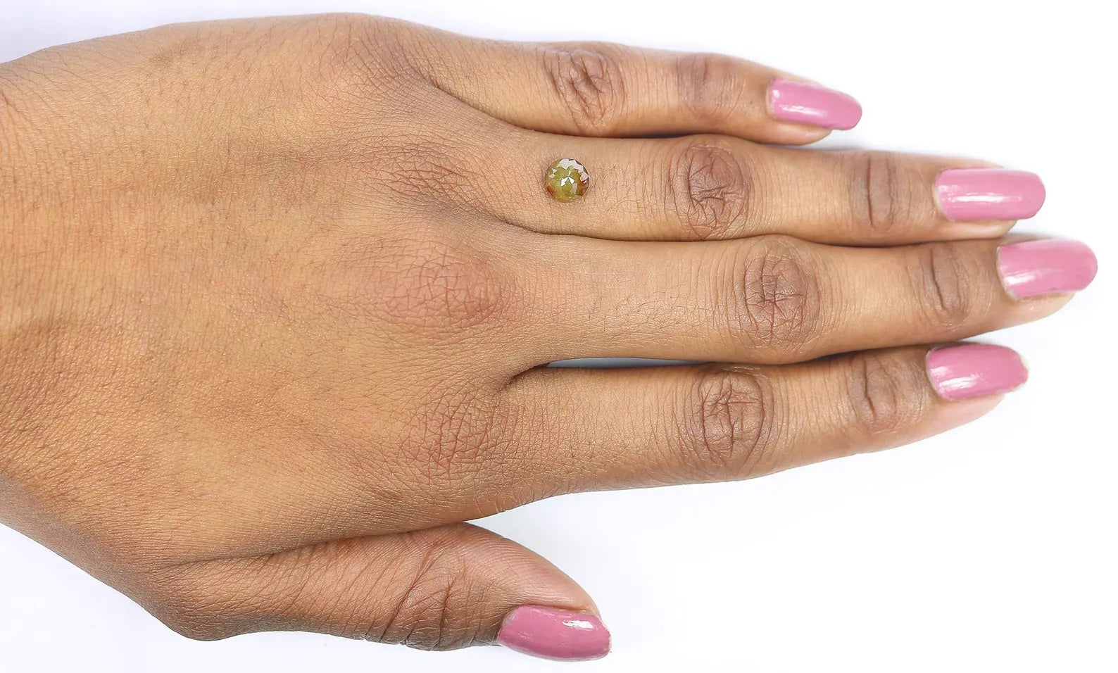 1.34 Ct Natural Loose Round Rose Cut Diamond Yellow Color Round Shape Diamond 6.10 MM Natural Loose Brown Color Round Rose Cut Diamond NQ173