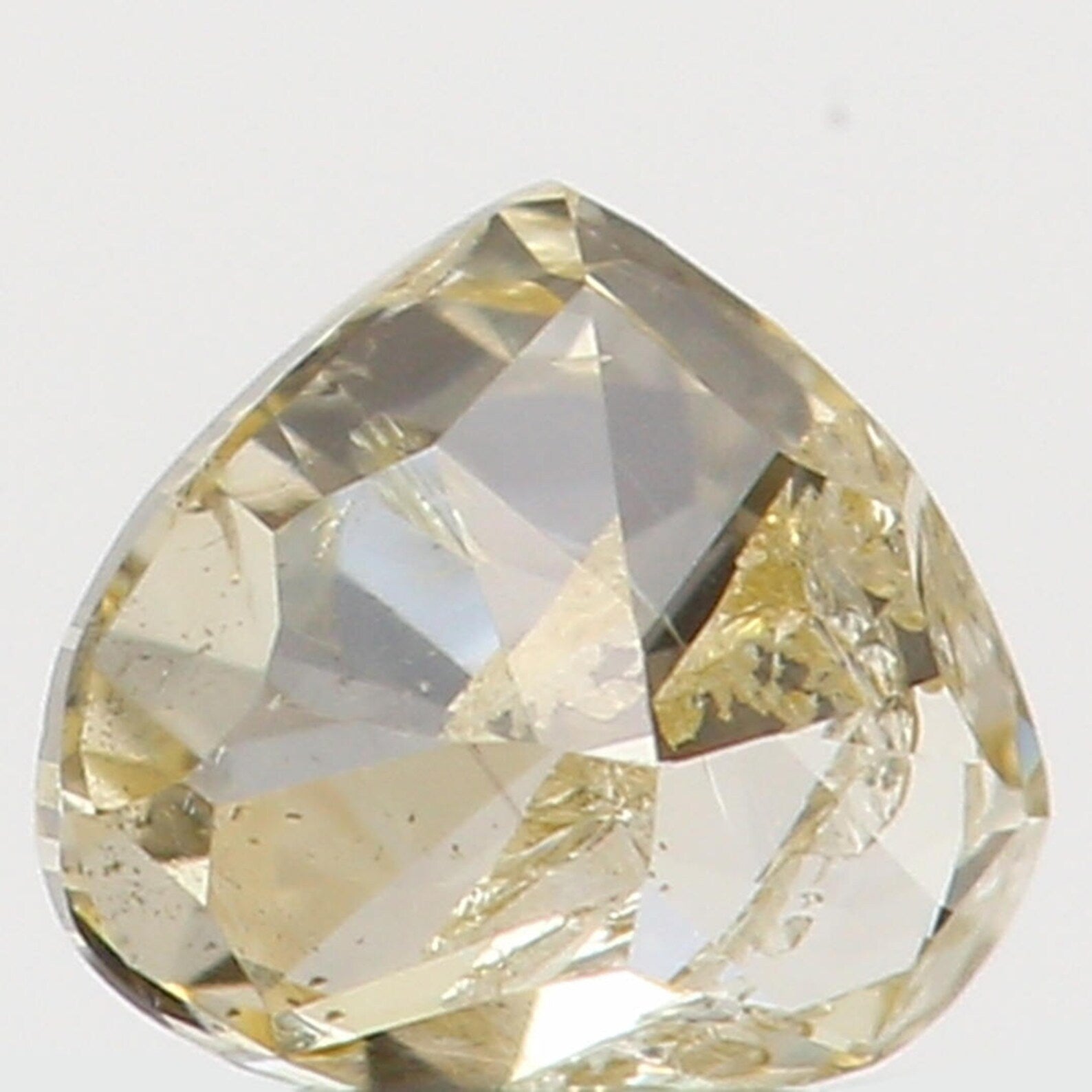 0.13 Ct Natural Loose Diamond Heart Yellow Color I1 Clarity 3.30 MM N7260