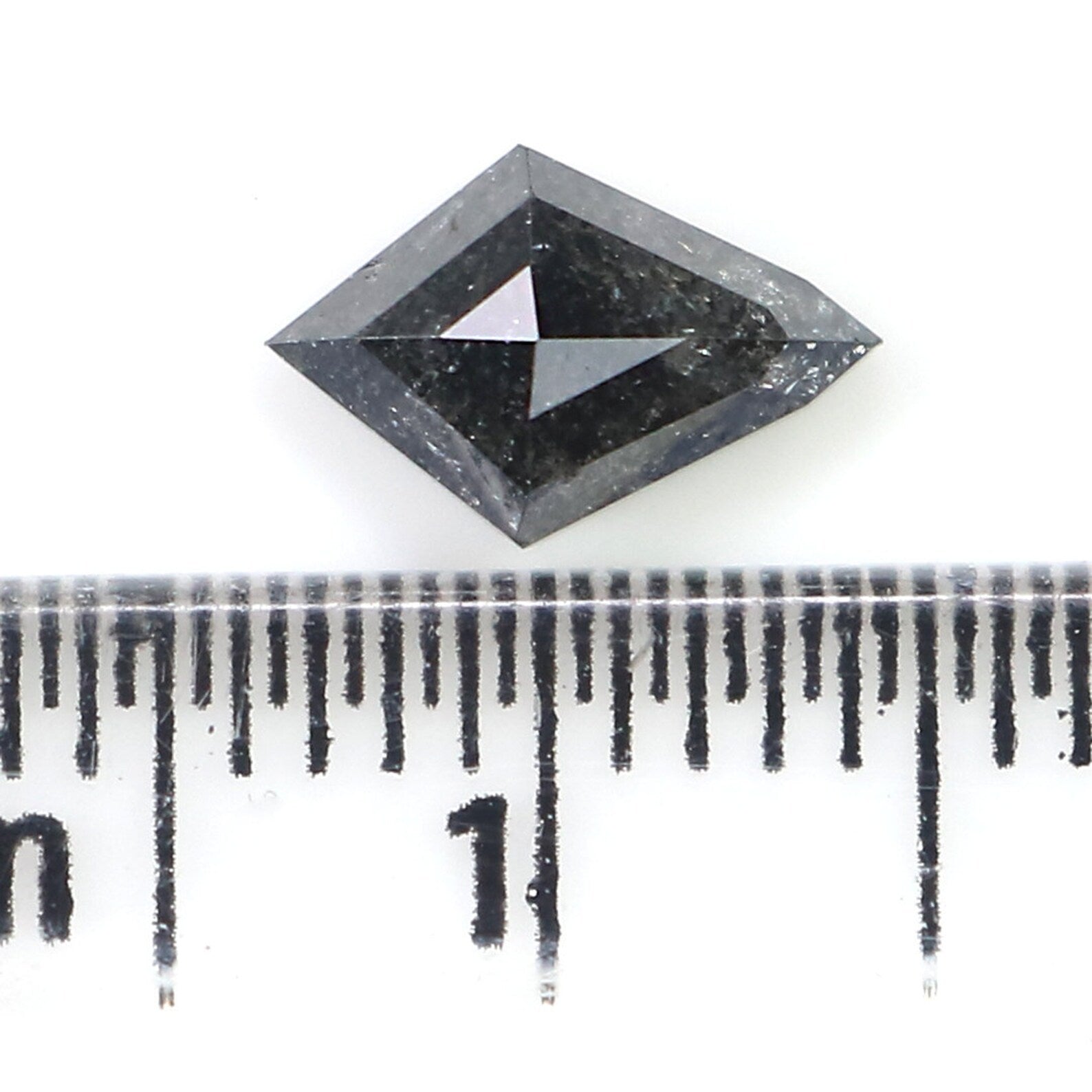 0.79 CT Natural Loose Kite Shape Diamond Salt And Pepper Kite Diamond 8.10 MM Natural Diamond Black Grey Color Kite Rose Cut Diamond QN2521