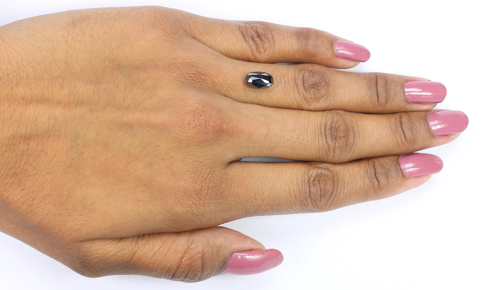 1.83 Ct Natural Loose Oval Shape Diamond Black Color Oval Cut Diamond 9.15 MM Natural Loose Diamond Black Oval Shape Roe Cut Diamond KDN374