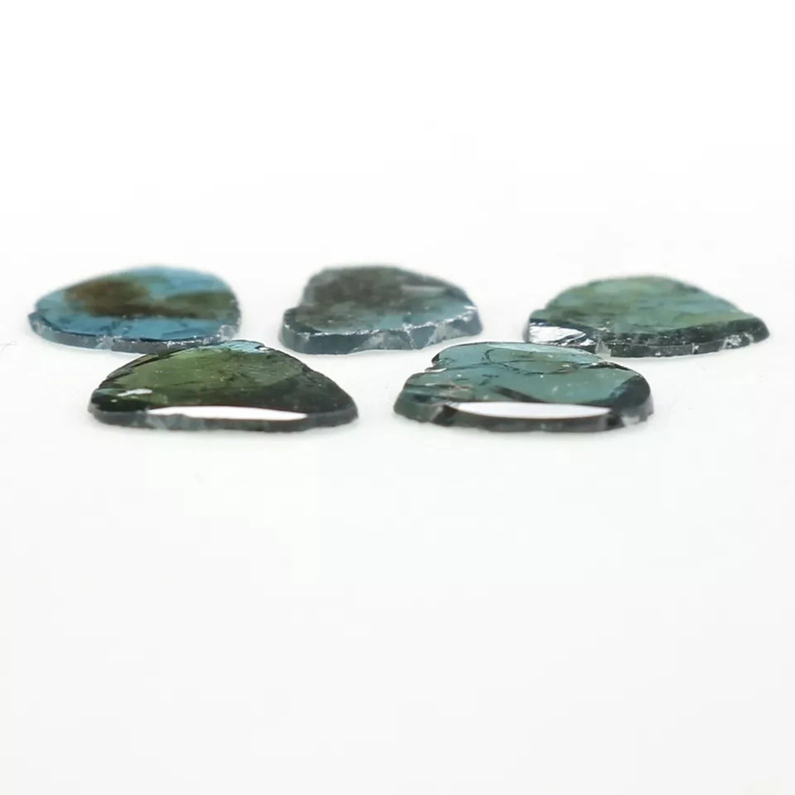 1.54 Ct Natural Loose Slice Shape Diamond Blue Color Slice Cut Diamond 7.80 MM Natural Loose Diamond Blue Color Irregular Cut Diamond NQ1301