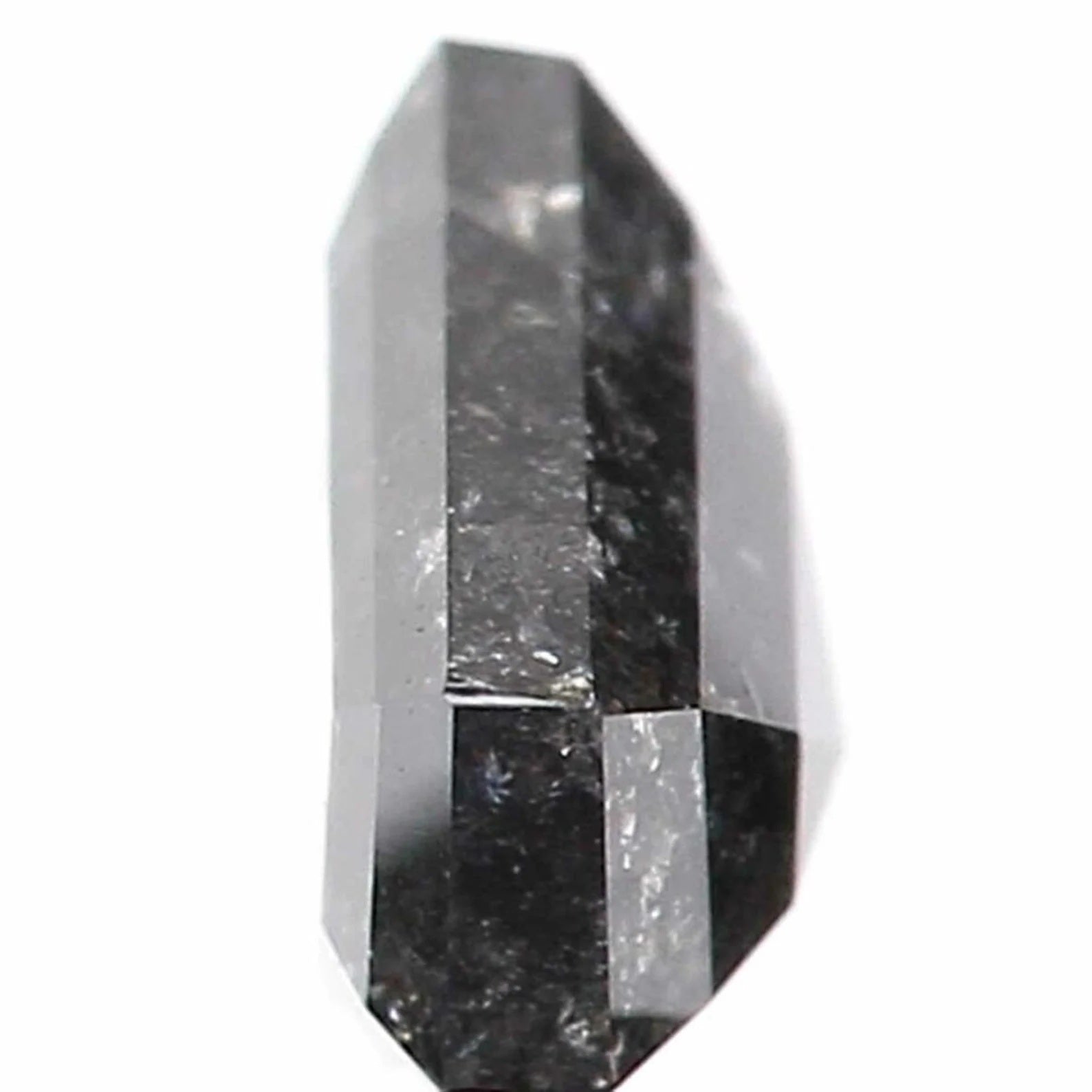 0.90 CT Natural Loose Shield Shape Diamond Salt And Pepper Shield Cut Diamond 5.55 MM Natural Loose Diamond Black Grey Shield Diamond QN767
