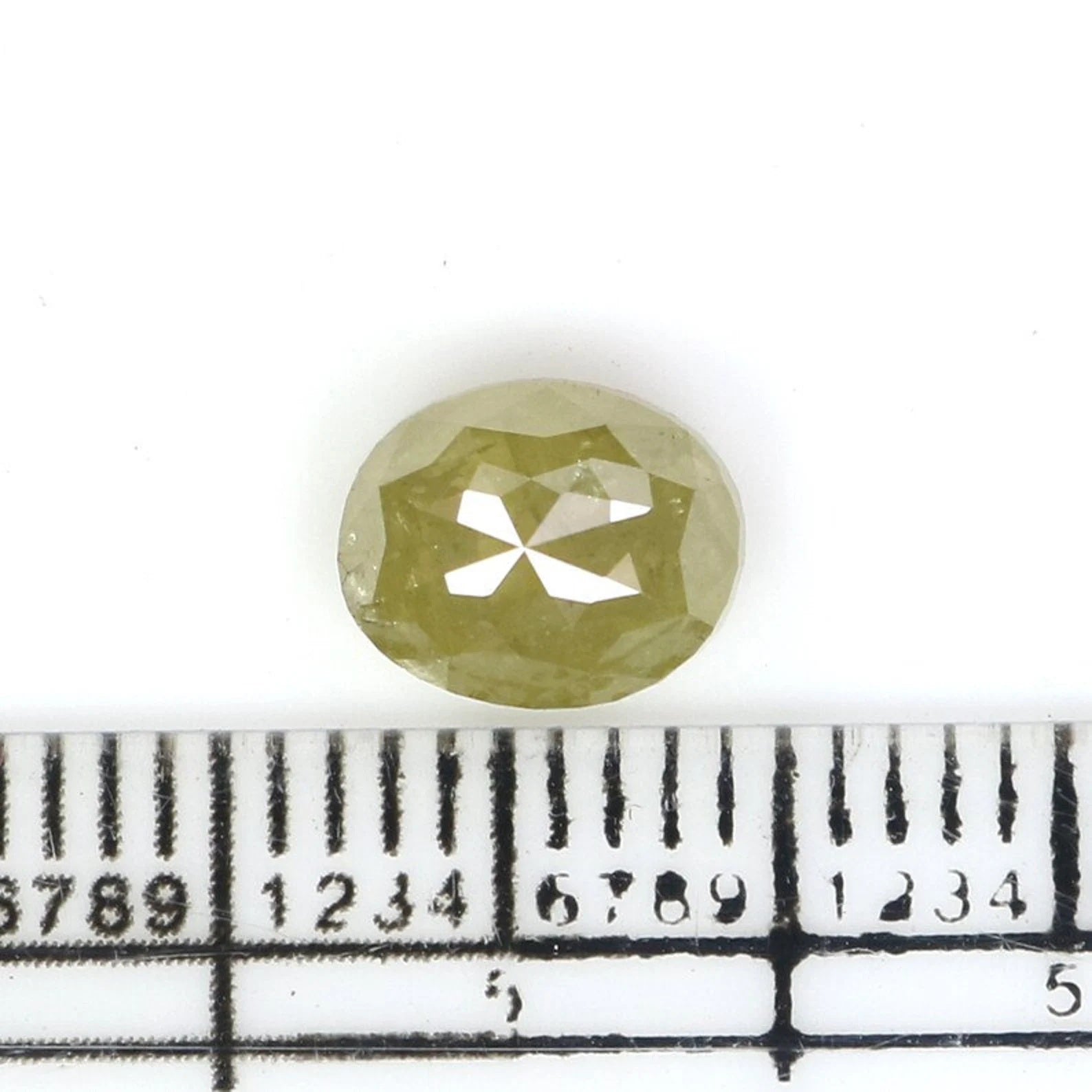 1.70 CT Natural Loose Oval Shape Diamond Yellow Color Oval Diamond 7.30 MM Natural Loose Diamond Yellow Color Oval Rose Cut Diamond NQ2386