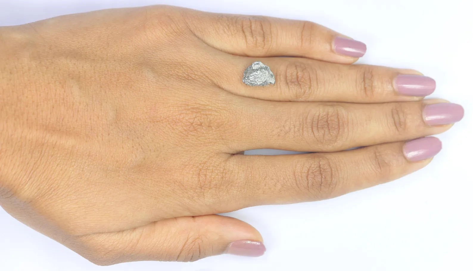 3.11 CT Natural Loose Rough Shape Diamond Grey Color Rough Uncut Diamond 11.25 MM Natural Grey Color Rough Irregular Cut Diamond NQ2588