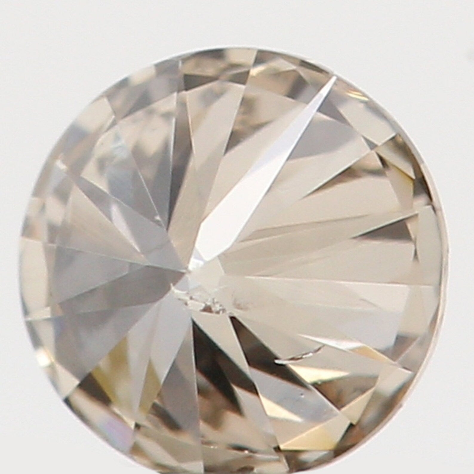 0.14 Ct Natural Loose Diamond Round Brown Color I1 Clarity 3.20 MM N7278
