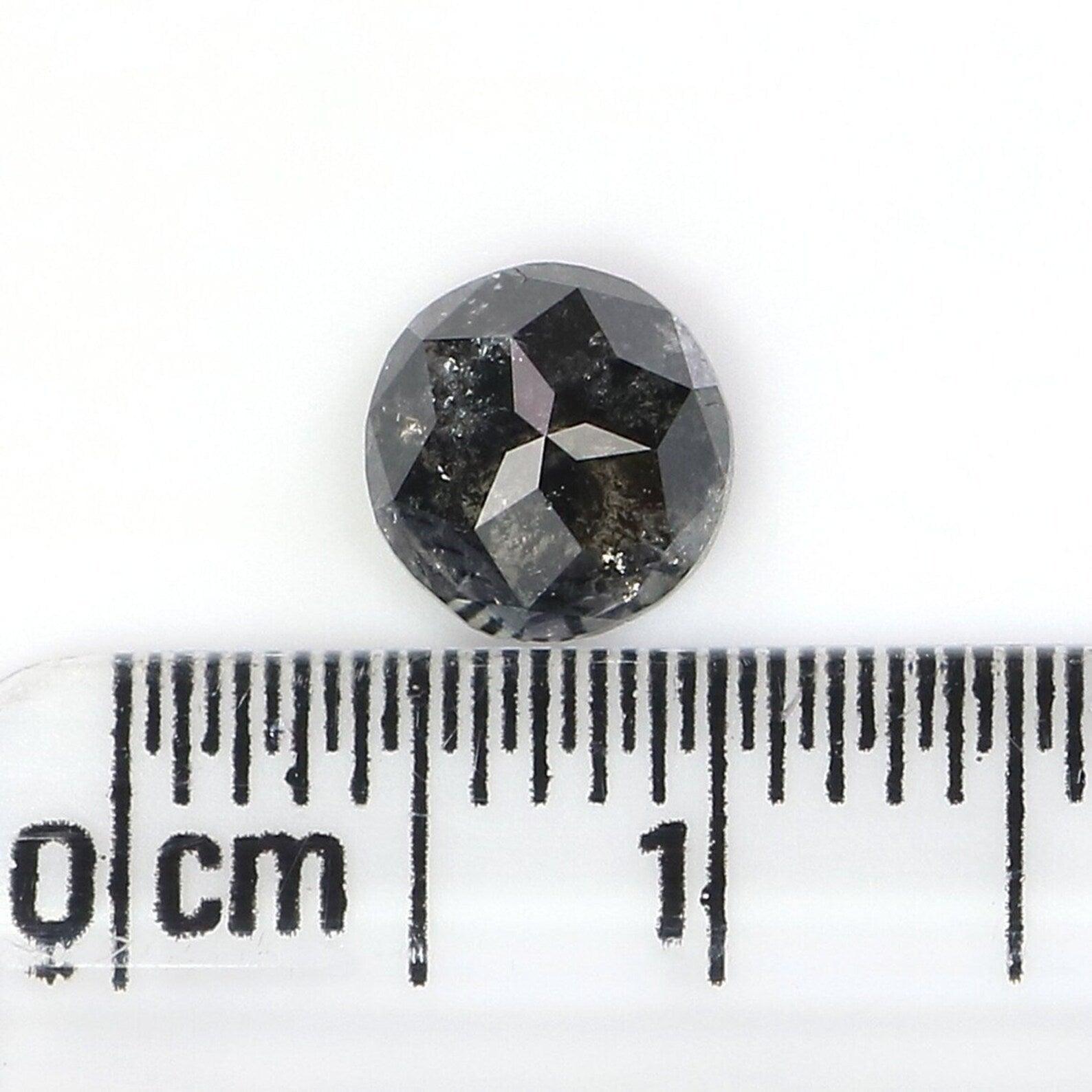 1.19 CT Natural Loose Round Rose Cut Diamond Salt And Pepper Round Diamond 6.45 MM Natural Loose Diamond Round Shape Rose Cut Diamond NQ2466