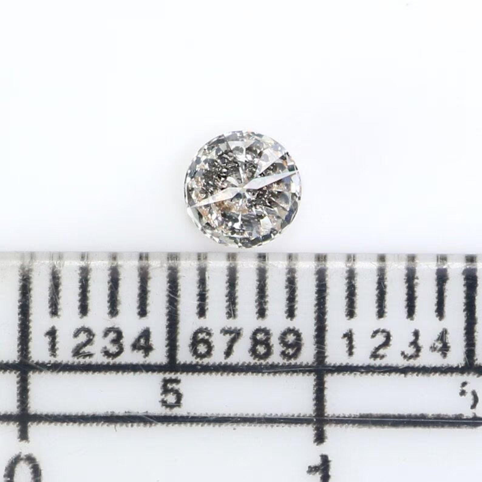 0.27 CT Natural Loose Round Shape Diamond Grey White Color Round Diamond 4.00 MM Natural Loose Diamond Round Brilliant Cut Diamond NQ7710
