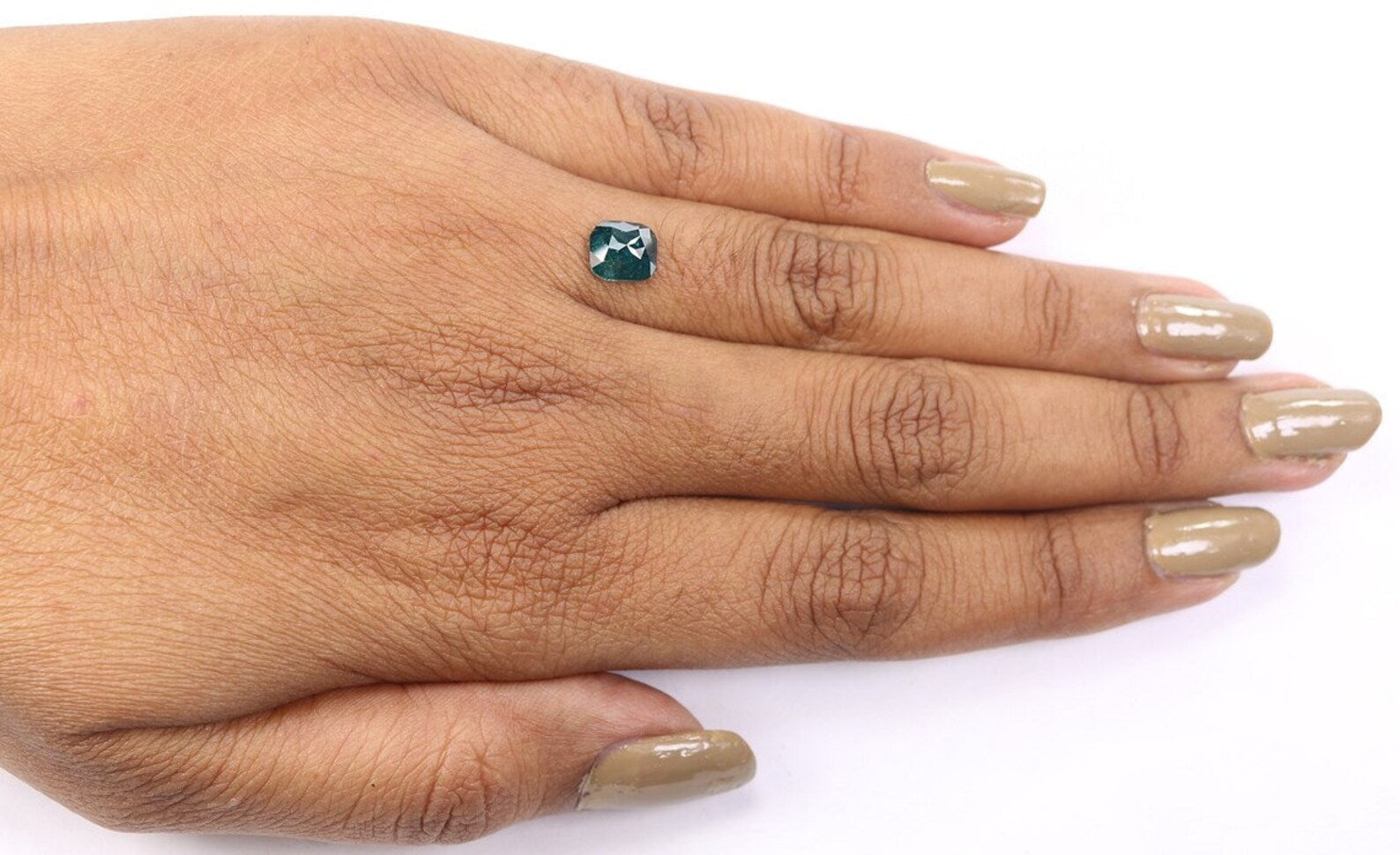 1.16 Ct Natural Loose Cushion Shape Diamond Blue Color Cushion Diamond 6.90 MM Natural Diamond Blue Color Cushion Rose Cut Diamond NQ1668