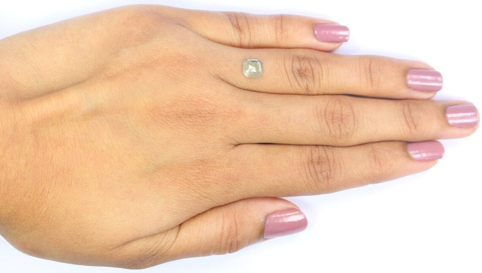 0.73 CT Natural Loose Radiant Shape Diamond Grey Color Radiant Diamond 5.70 MM Natural Loose Diamond Radiant Shape Rose Cut Diamond NQ8172