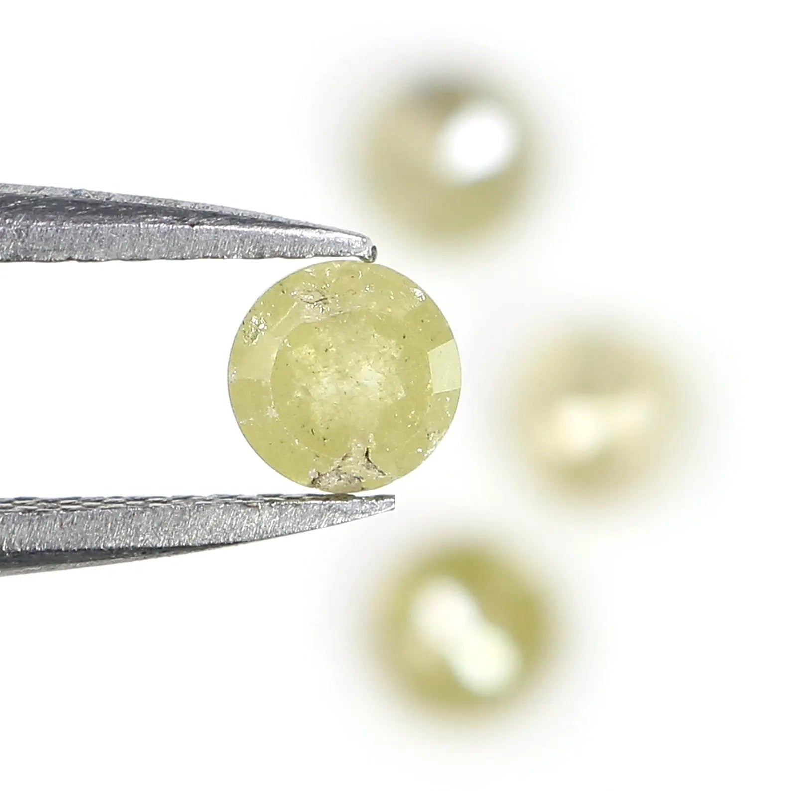 1.47 CT Natural Loose Round Rose Cut Diamond Yellow Color Round Shape Diamond 4.00 MM Natural Yellow Color Round Rose Cut Diamond NQ757