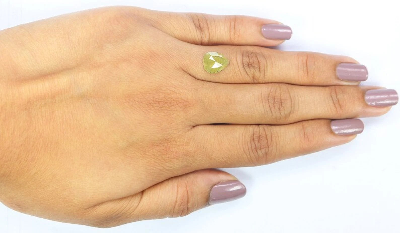 1.84 CT Natural Loose Pear Diamond Yellow Color Pear Cut Diamond 9.70 MM Natural Loose Diamond Pear Rose Cut Diamond Pear Cut Diamond NQ7679