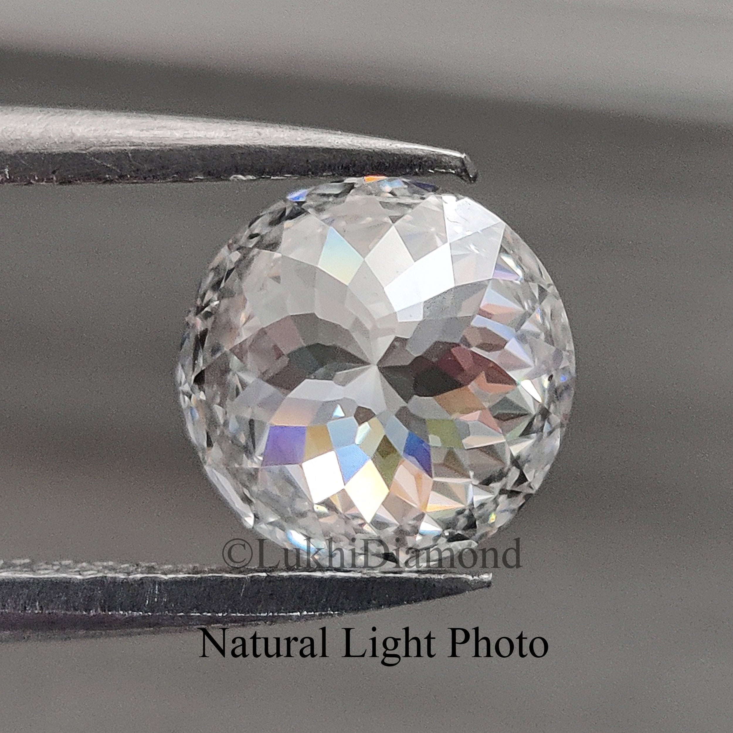 1 CT Round Portuguese Cut Diamond Lab Grown Diamond Lab Created Loose Diamond Round CVD Diamond Lab Made Round Cut for Engagement Ring Q153