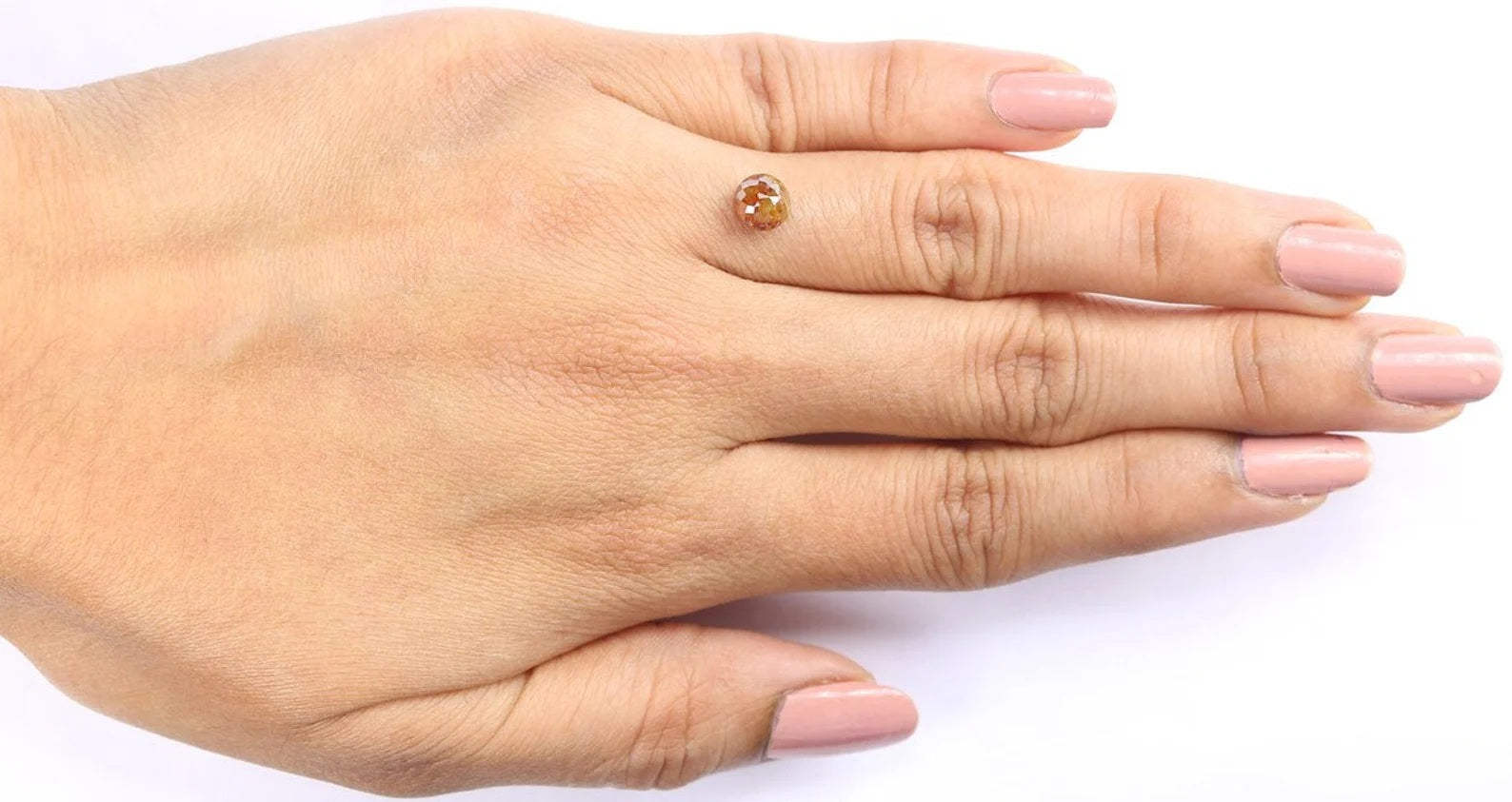 1.13 CT Natural Loose Round Shape Diamond Brown Color Round Cut Diamond 5.70 MM Natural Loose Diamond Round Shape Rose Cut Diamond NQ9987