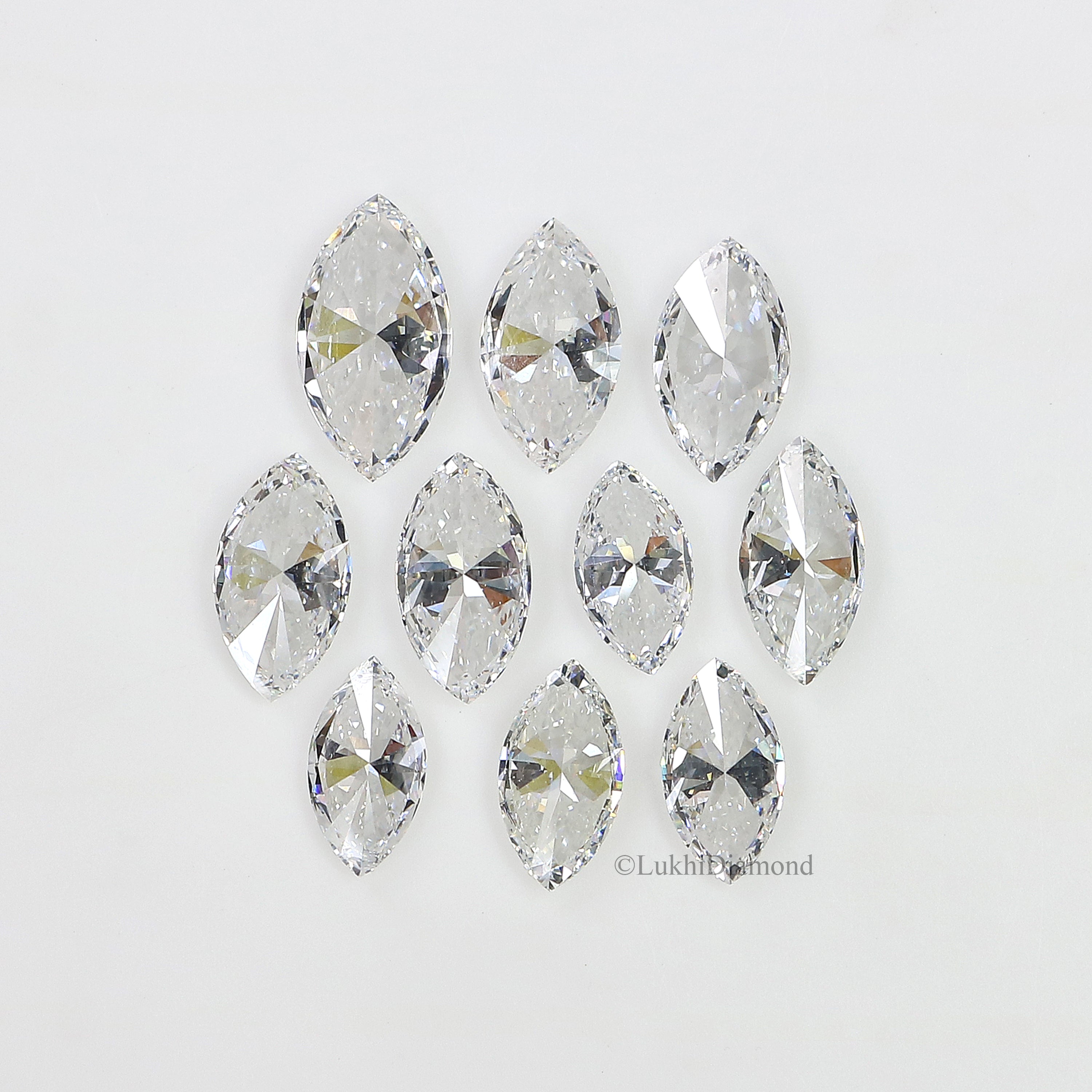 Marquise Cut E/D Color VS Clarity Lab Grown Diamond Lab Created Loose Diamond Marquise Shape 4X2/5X2.5/6X3/7X3.5/8X4 MM CVD Diamond Q161