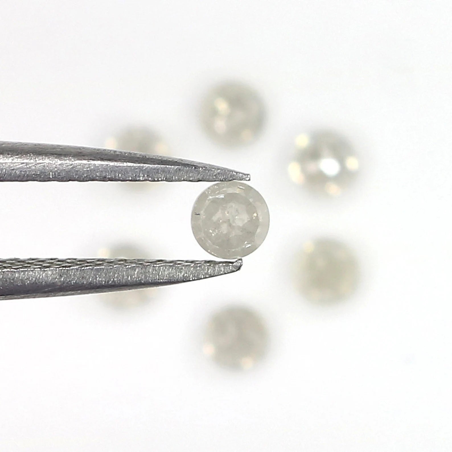 1.39 Ct Natural Loose Round Shape Diamond Grey Color Round Diamond 3.05 MM Natural Loose Diamond Gray Color Round Rose Cut Diamond NQ2500