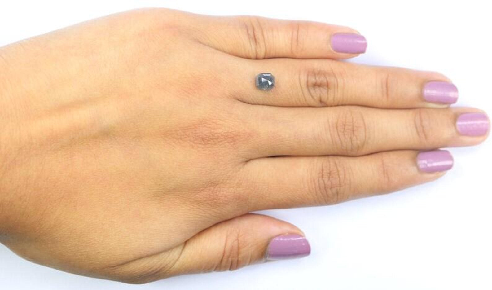 0.99 CT Natural Loose Radiant Shape Diamond Grey Color Radiant Cut Diamond 5.70 MM Natural Loose Grey Color Radiant Rose Cut Diamond NQ8127