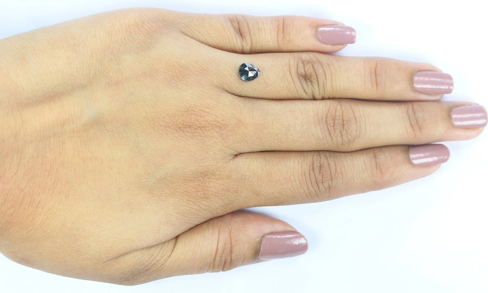 1.00 CT Natural Loose Pear Shape Diamond Salt And Pepper Pear Cut Diamond 6.35 MM Natural Loose Diamond Pear Shape Rose Cut Diamond QN9348