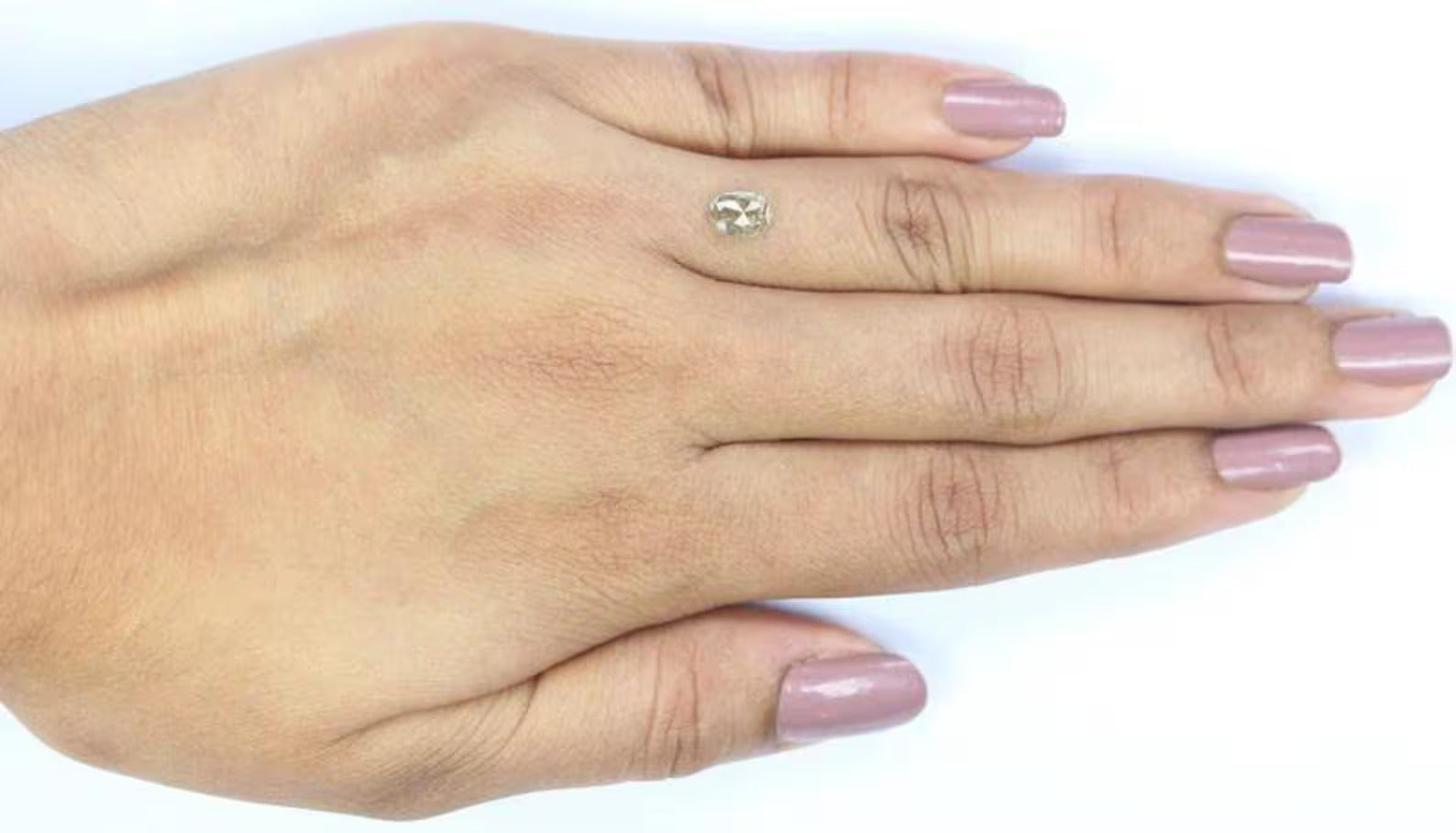 0.67 CT Natural Loose Oval Shape Diamond Salt And Pepper Oval Diamond 6.45 MM Natural Loose Diamond Gray Color Oval Rose Cut Diamond NQ416