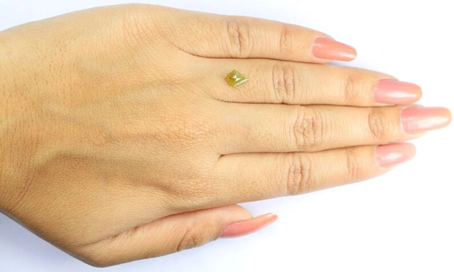 0.55 Ct Natural Loose Kite Shape Diamond Yellow Color Kite Cut Diamond 7.90 MM Natural Diamond Yellow Color Kite Rose Cut Diamond NQ2082
