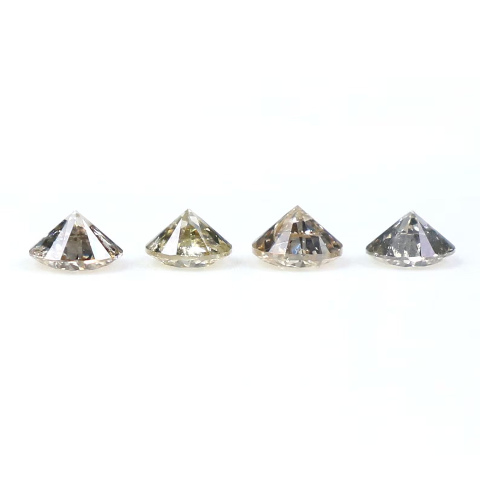 Natural Loose Round Brown Color Diamond 0.27 CT 2.50 MM Round Shape Brilliant Cut Diamond N7513