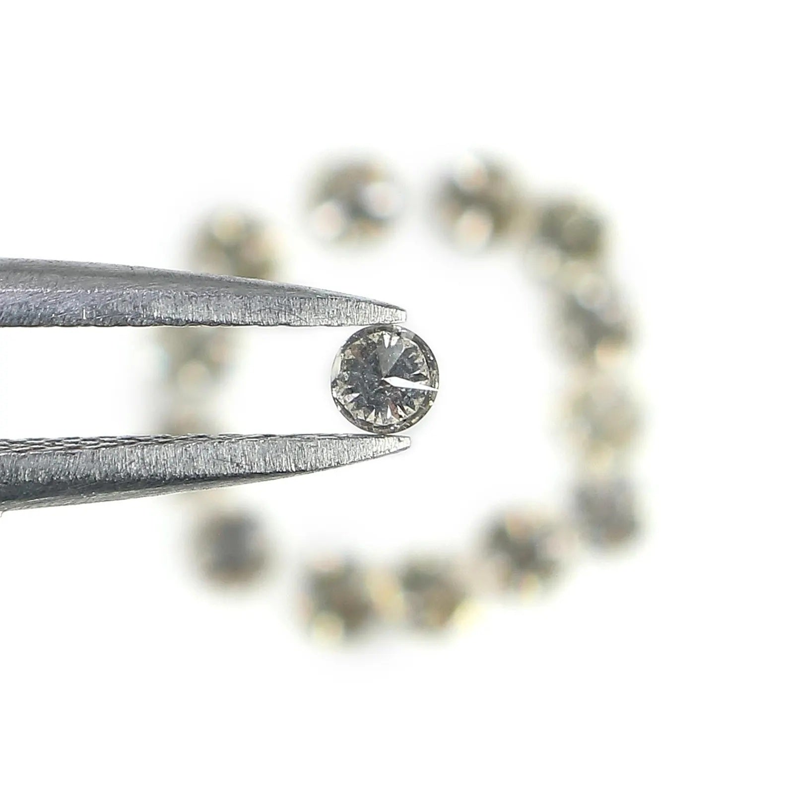 0.81 Ct Natural Loose Round Shape Diamond Brown Color Round Cut Diamond 2.40 MM Natural Loose Diamond Round Brilliant Cut Diamond NQ8123