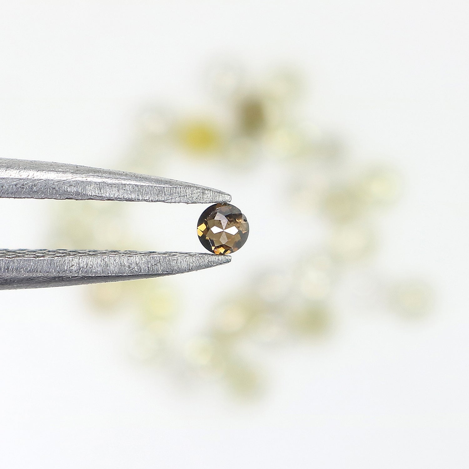 1.31 CT Natural Loose Rose Cut Diamond Grey Color Round Cut Diamond 1.70 MM Natural Loose Yellow Diamond Round Rose Cut Shape Diamond LQ1612