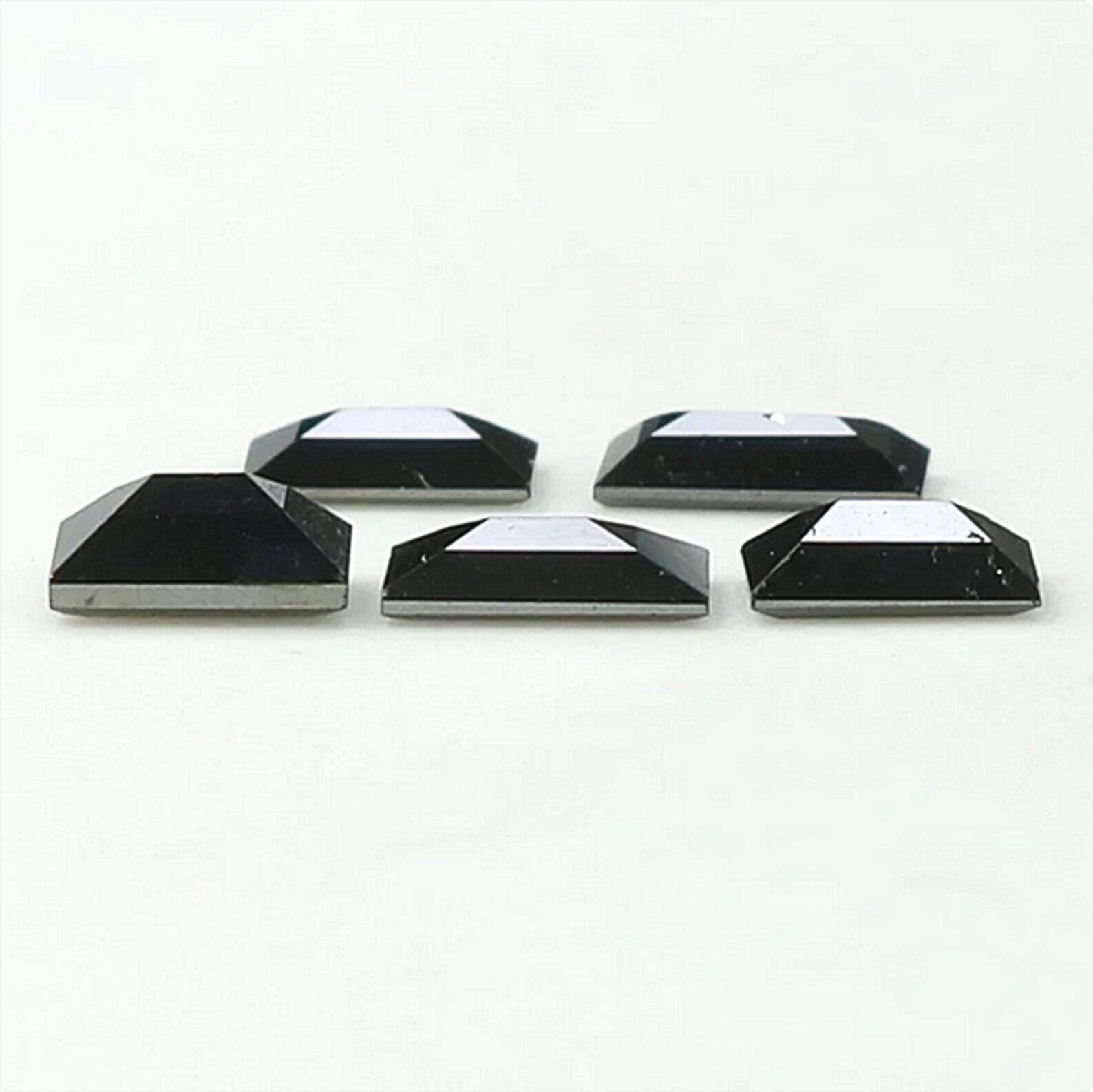 1.03 CT Natural Loose Baguette Shape Diamond Black Color Baguette Cut Diamond 4.35 MM Natural Loose Black Baguette Rose Cut Diamond QN1371