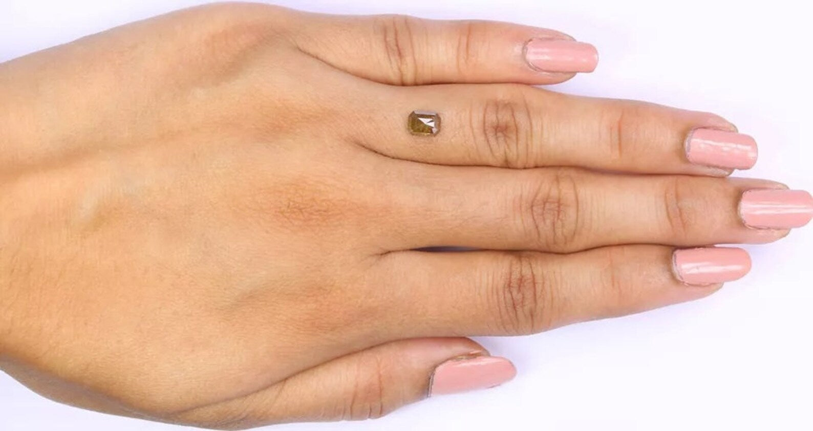 0.68 CT Natural Loose Emerald Shape Diamond Yellow Color Emerald Cut Diamond 5.75 MM Natural Loose Diamond Emerald Rose Cut Diamond NQ996
