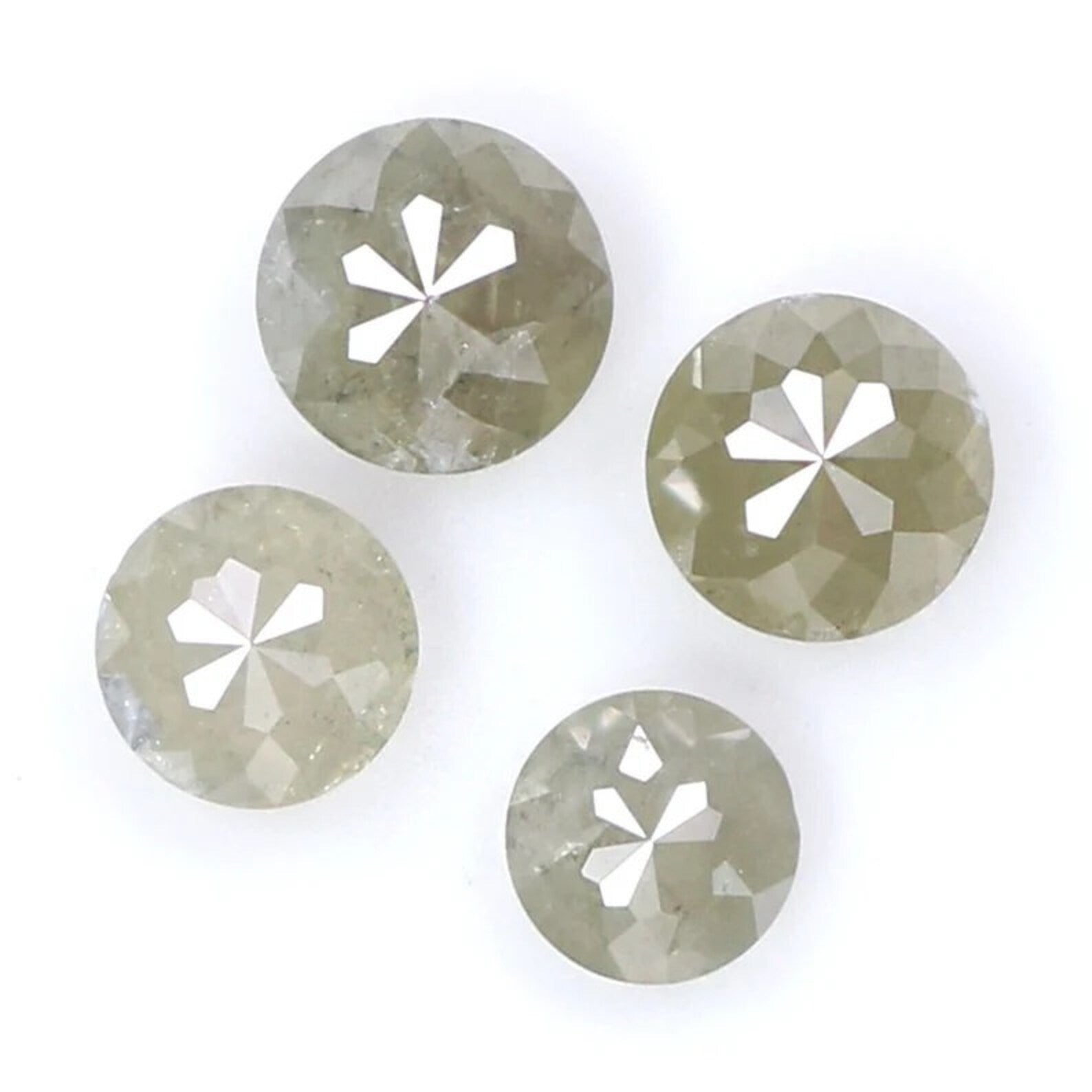0.65 CT Natural Loose Round Shape Diamond Gray Color Round Diamond 3.00 MM Natural Loose Diamond Gray Color Round Rose Cut Diamond NQ7623