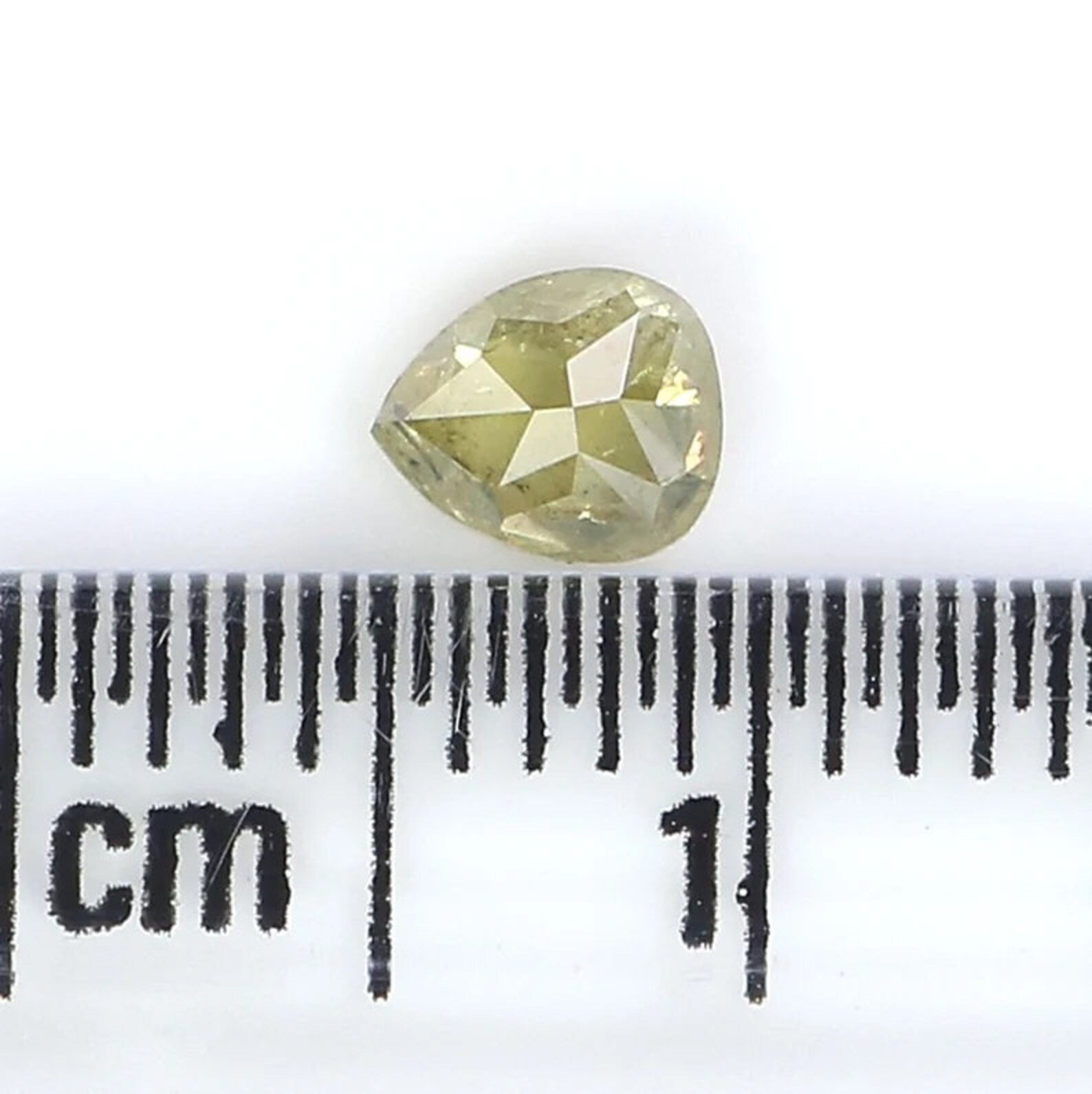 0.39 CT Natural Loose Pear Shape Diamond Green Color Pear Cut Diamond 4.35 MM Natural Diamond Green Color Pear Brilliant Cut Diamond NQ7611