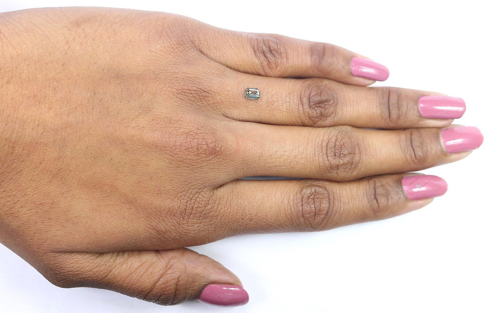 0.36 CT Natural Loose Emerald Shape Diamond Green Color Emerald Shape Diamond 4.60 MM Natural Loose Diamond Green Emerald Cut Diamond QN1168