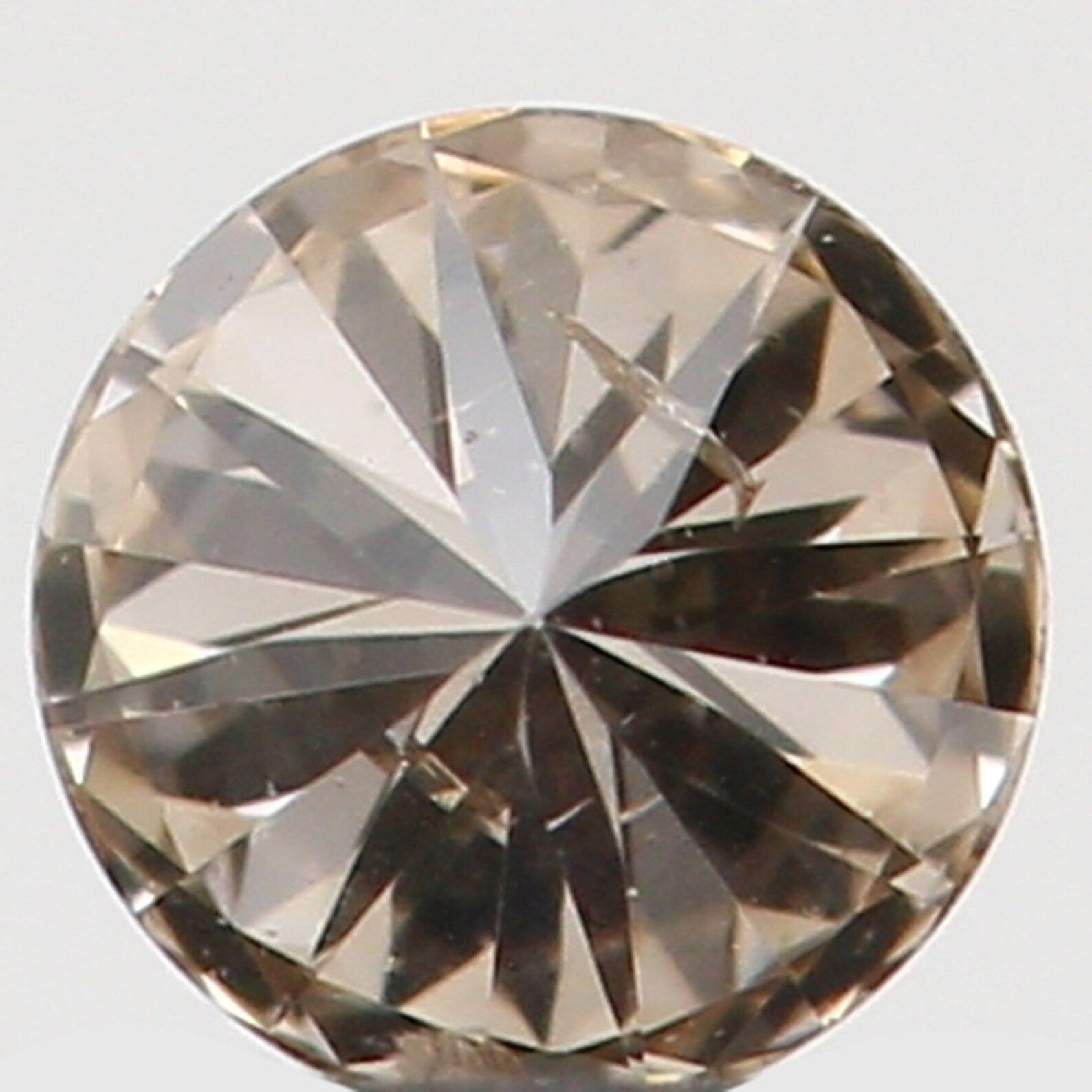 0.07 Ct Natural Loose Diamond Round Brown Color I1 Clarity 2.60 MM N7522