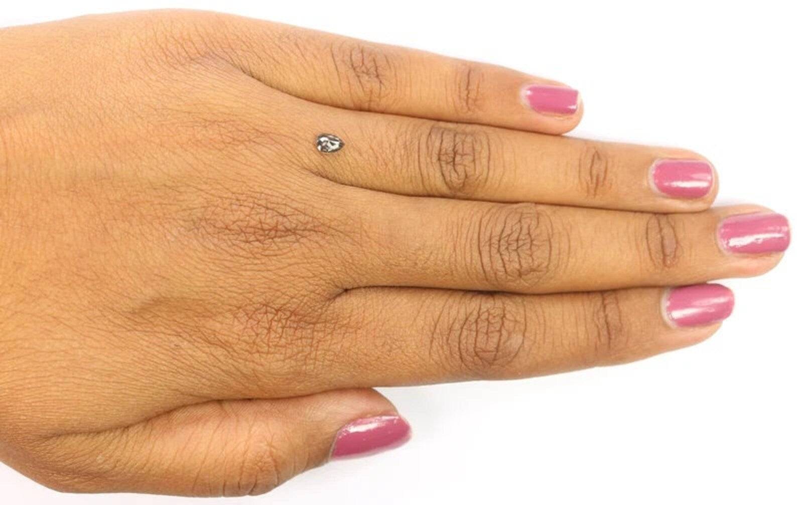 0.25 CT Natural Loose Pear Shape Diamond Salt And Pepper Pear Diamond 5.00 MM Natural Diamond Black Grey Color Pear Rose Cut Diamond NQ1445