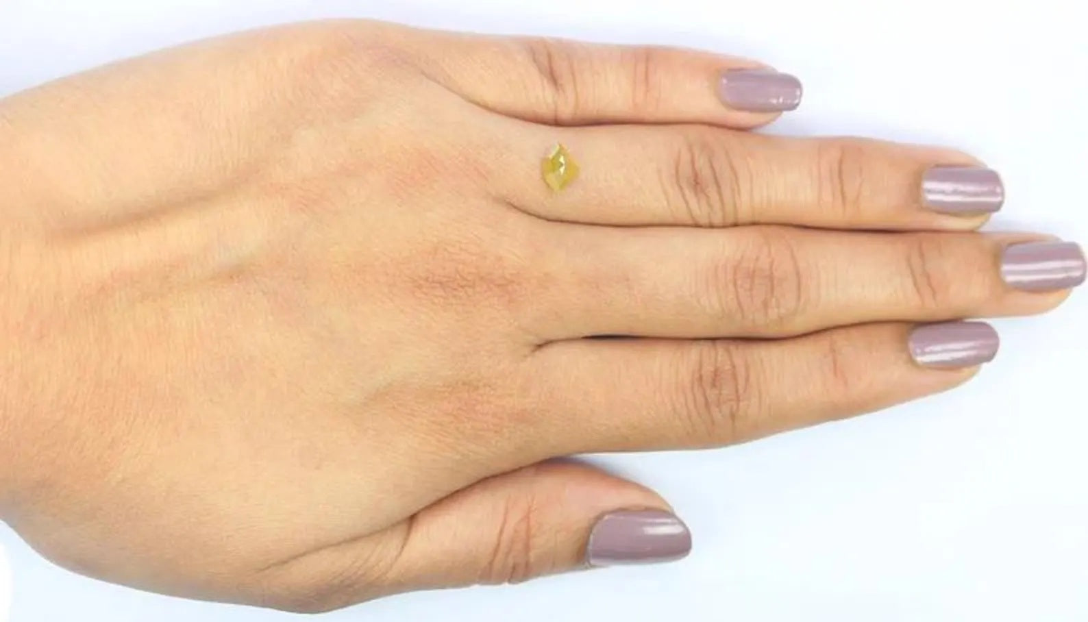 0.79 CT Natural Loose Shield Shape Diamond Yellow Color Shield Cut Diamond 4.95 MM Natural Loose Diamond Shield Rose Cut Diamond NQ8833