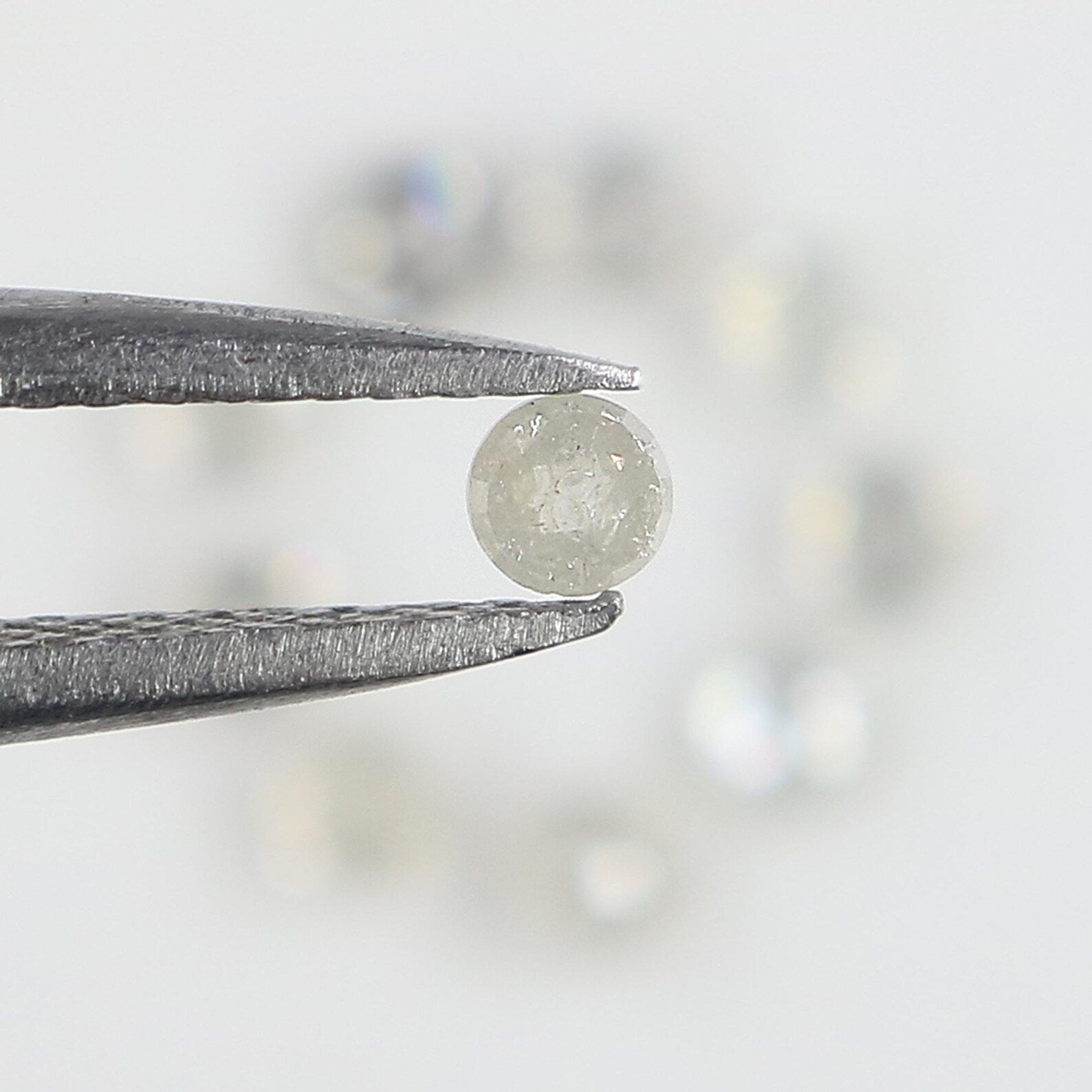 0.90 CT Natural Loose Round Shape Diamond Grey Color Round Diamond 2.55 MM Natural Loose Diamond Grey Color Round Rose Cut Diamond NQ2554