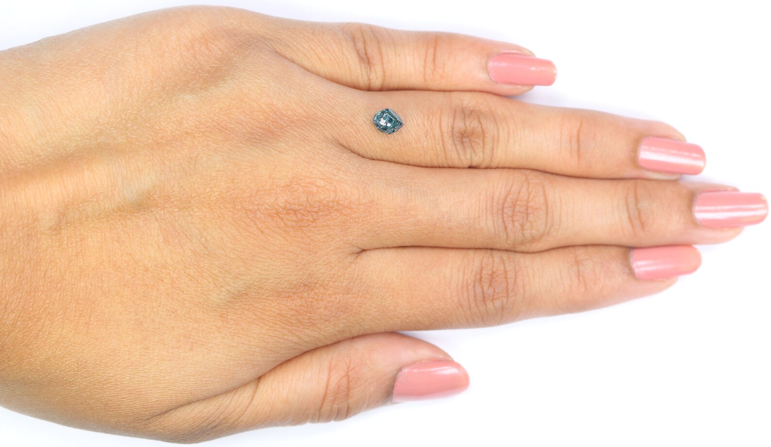 0.74 CT Natural Loose Rough Shape Diamond Blue Color Irregular Cut Diamond 5.65 MM Natural Loose Diamond Blue Rough Uncut Diamond NQ2024