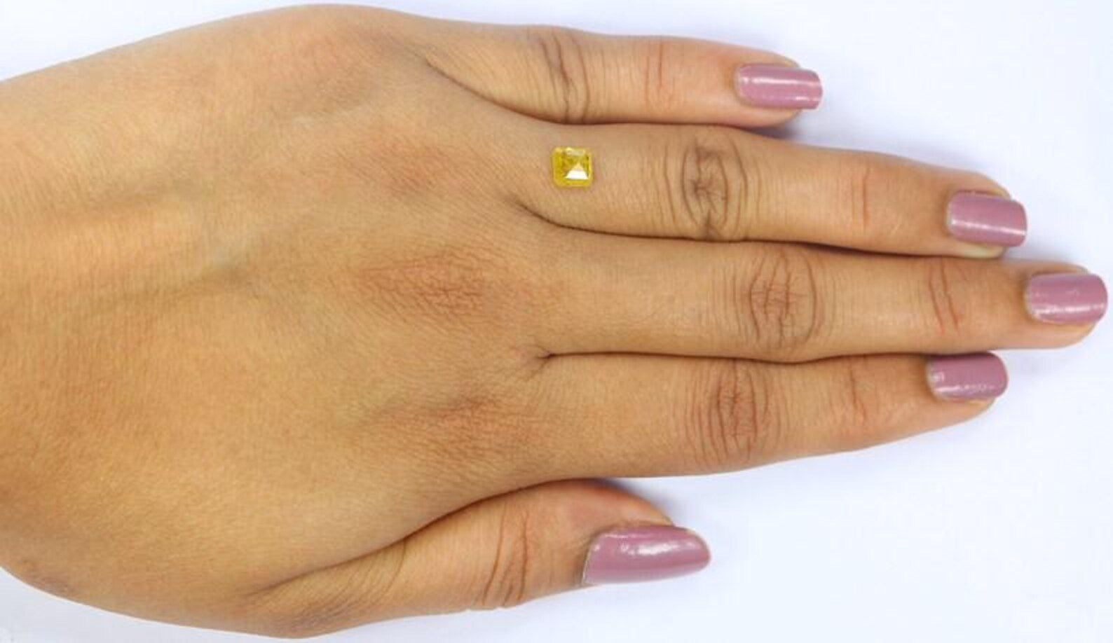 0.76 CT Natural Loose Emerald Shape Diamond Yellow Color Emerald Cut Diamond 5.05 MM Natural Loose Diamond Emerald Rose Cut Diamond NQ2212