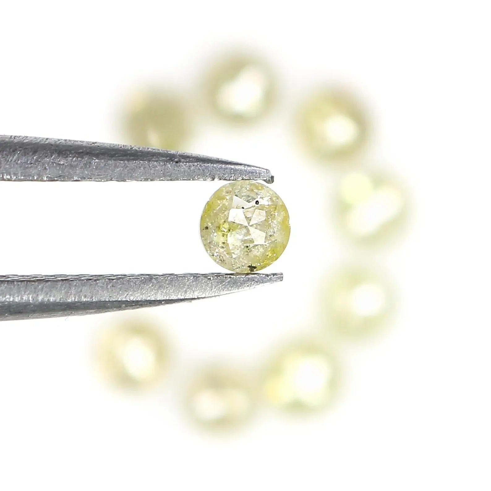 1.28 CT Natural Loose Round Shape Diamond Yellow Color Round Cut Diamond 3.00 MM Natural Loose Yellow Color Round Rose Cut Diamond NQ1727