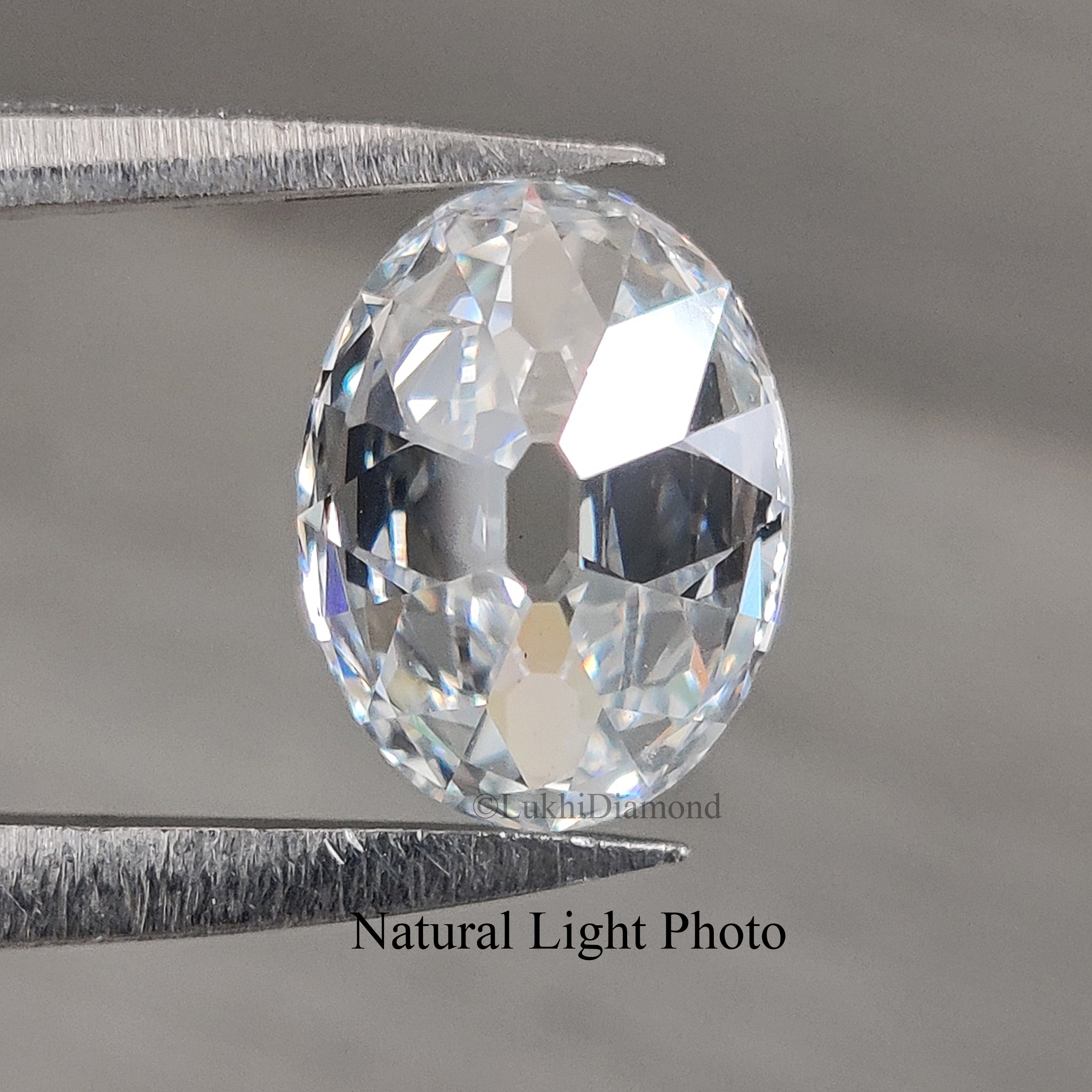 1 CT Oval Old European Cut Diamond E/F Color VS Clarity Lab Grown CVD Diamond Lab Created Oval Loose Diamond Oval Diamond Q160