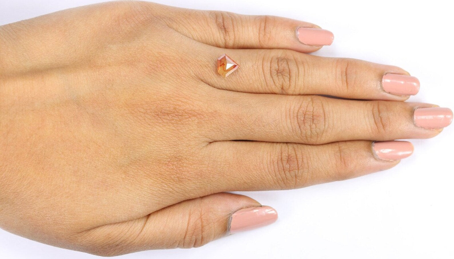 1.32 CT Natural Loose Shield Shape Diamond Grey Brown Color Shield Diamond 7.20 MM Natural Loose Diamond Shield Shape Rose Cut Diamond NQ230