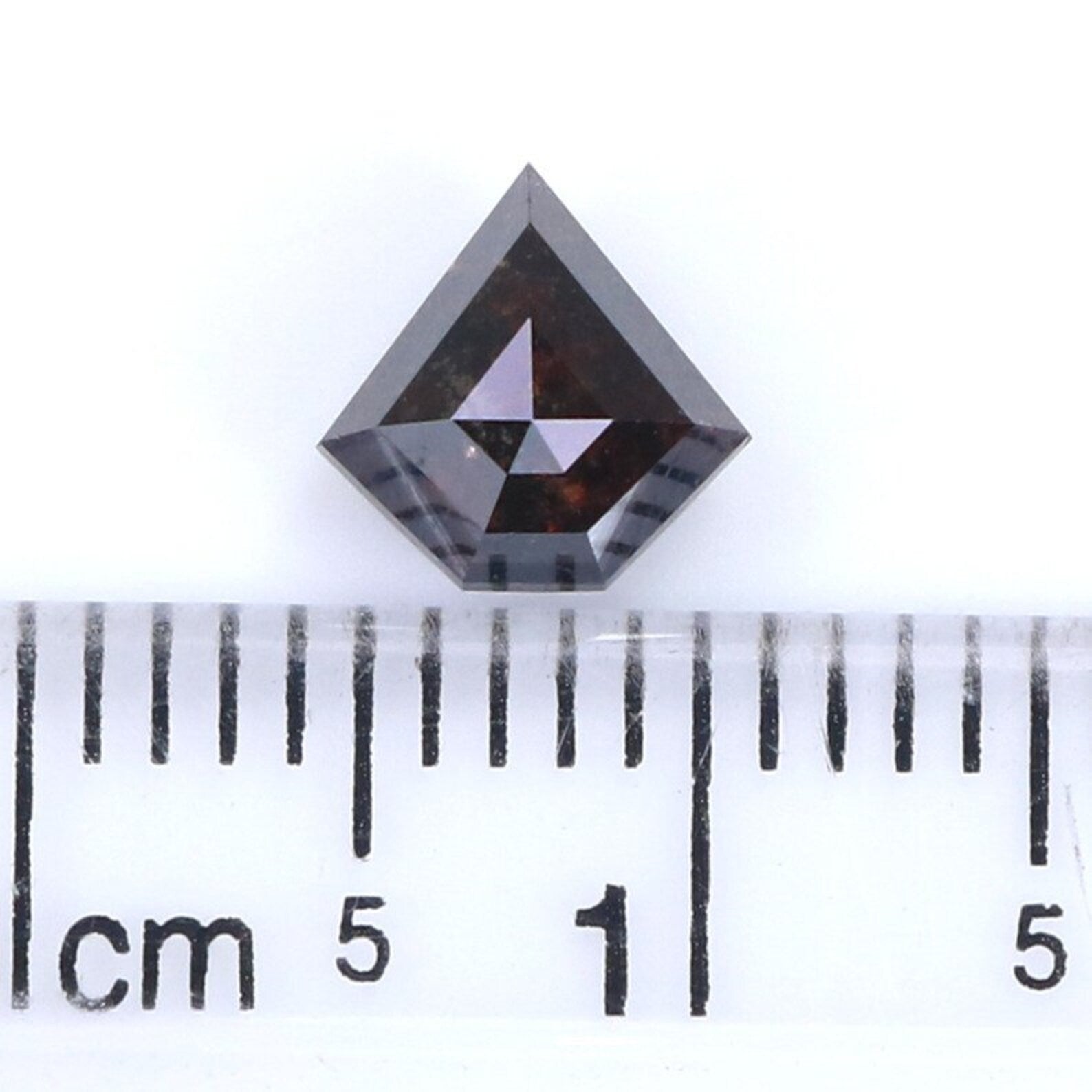0.90 CT Natural Loose Shield Shape Diamond Brown Color Shield Cut Diamond 6.45 MM Natural Diamond Brown Color Shield Rose Cut Diamond NQ529