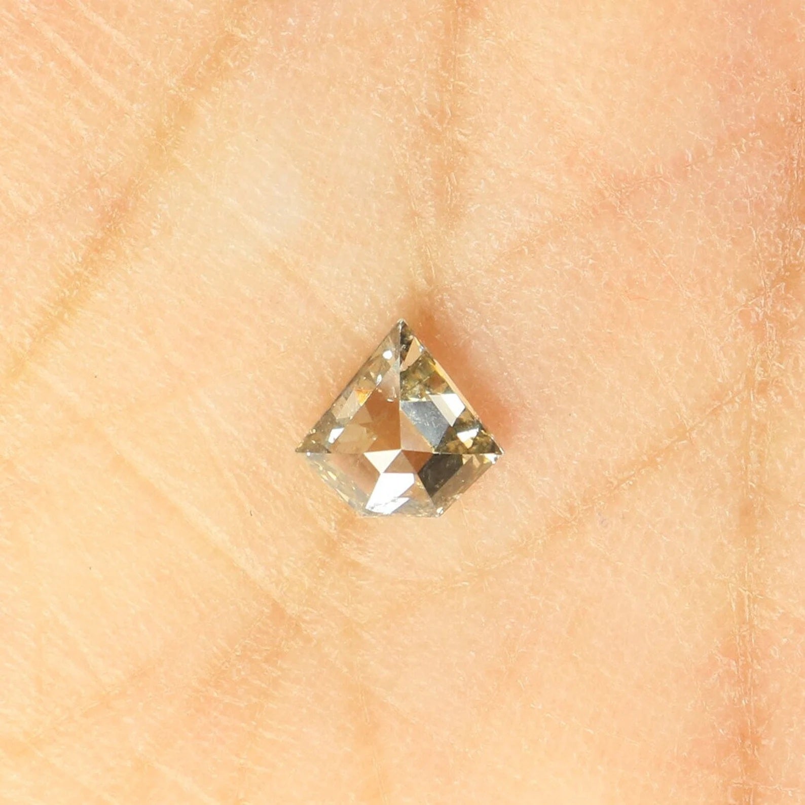 0.37 Ct Natural Loose Shield Cut Diamond Salt And Pepper Shield Shape Diamond 5.00 MM Natural Loose Black Color Shield Cut Diamond NQ917