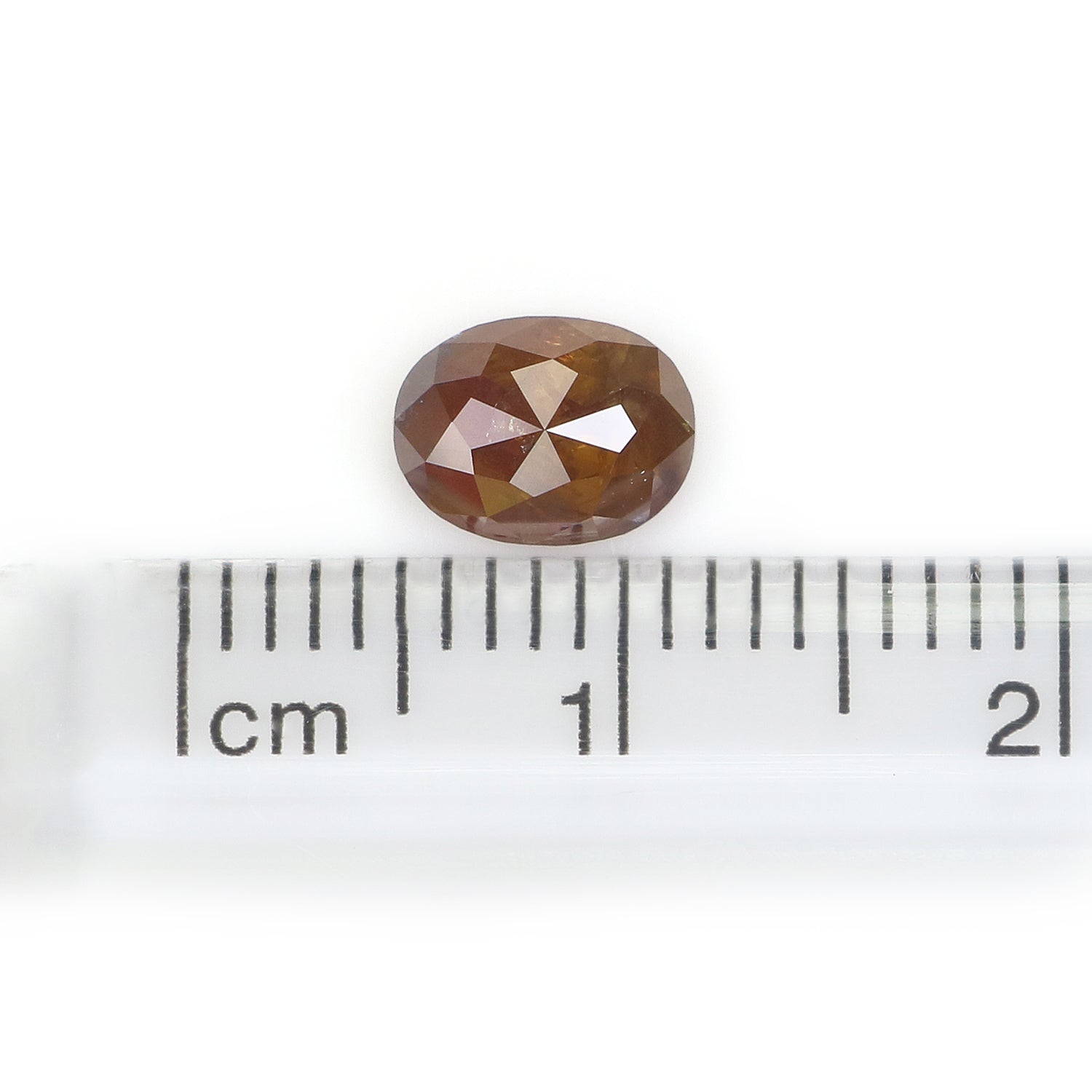 1.02 CT Natural Loose Oval Shape Diamond Brown Color Oval Cut Diamond 6.90 MM Natural Loose Brown Color Diamond Oval Rose Cut Diamond NQ1065